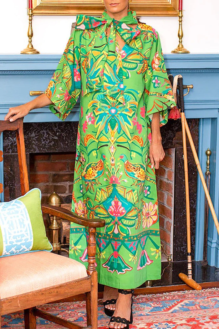 Jungle Print Maxi Dress