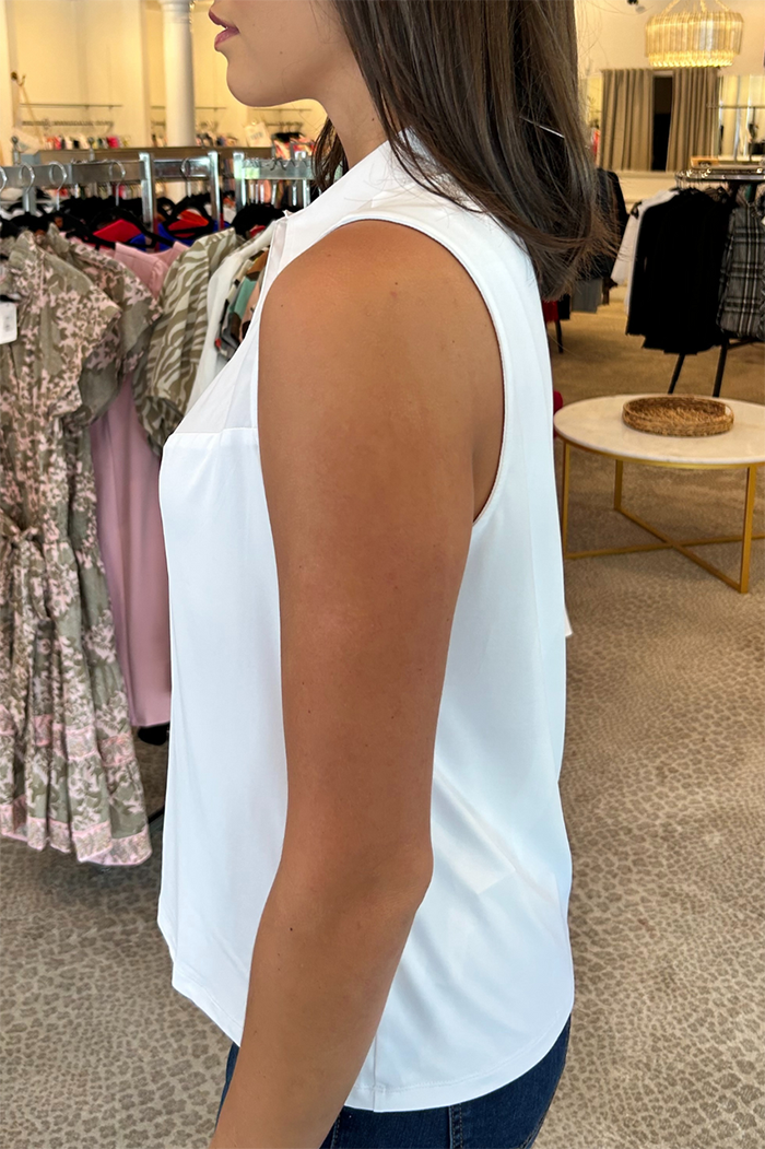 Sleeveless Collared Layering Tank Top