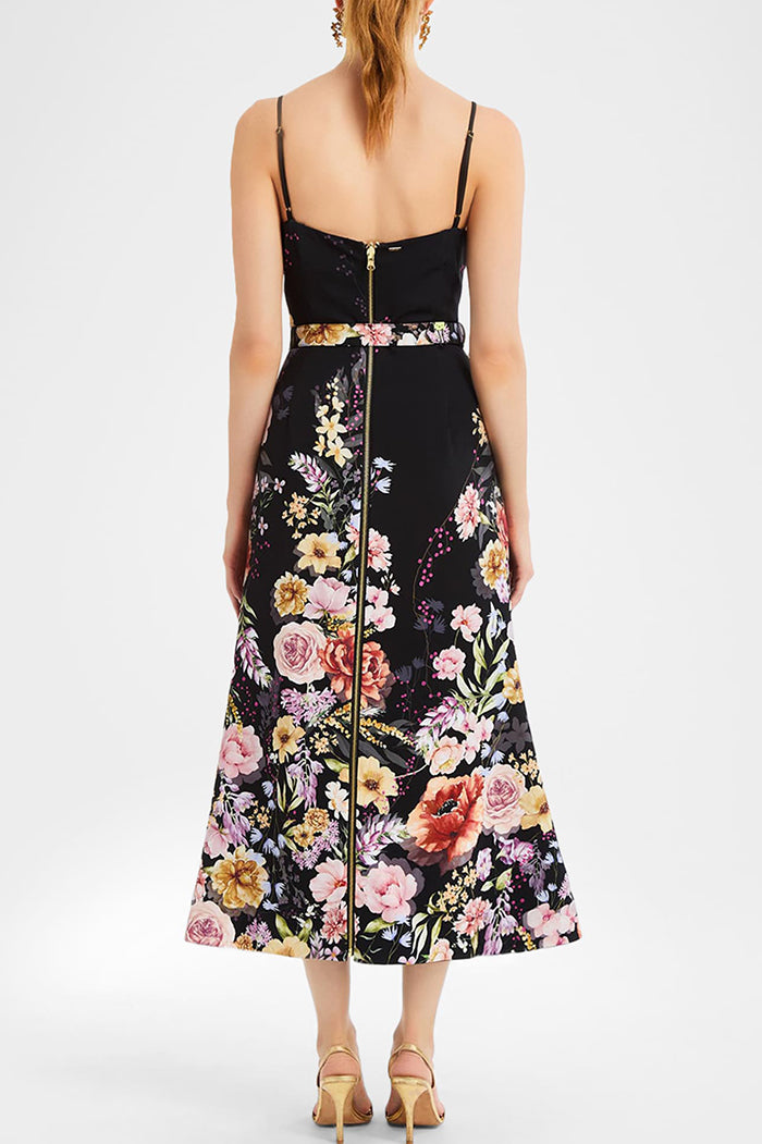 Reversible Belted Midi Dress