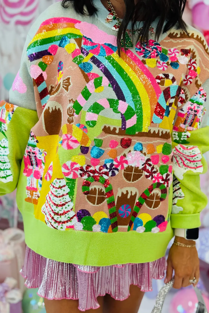 Christmas Candyland Knit Sweater