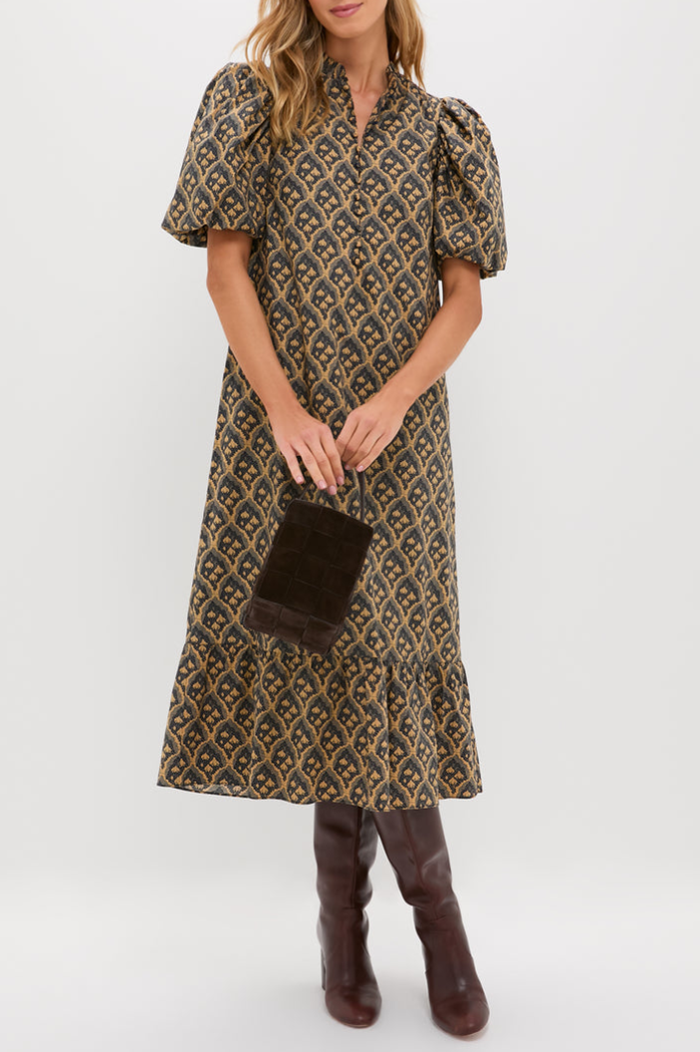 Puff Sleeve Floral Dress