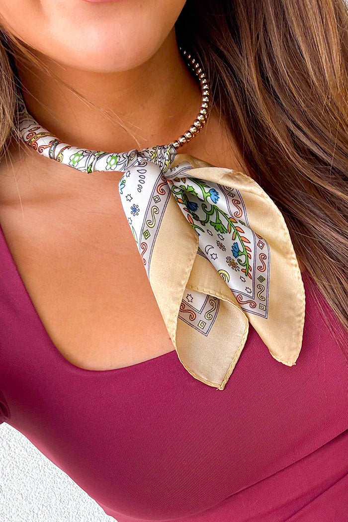 Silk Wrapped Collar Necklace