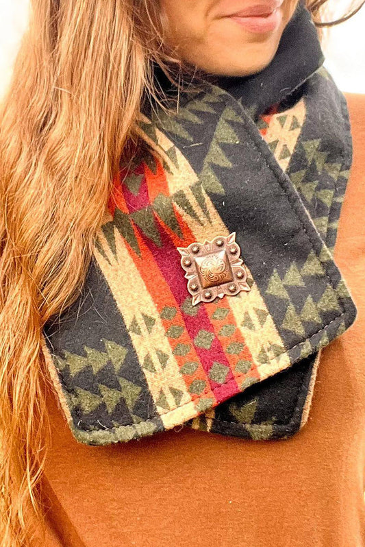 Western Cowboy  Warm Neck Hood