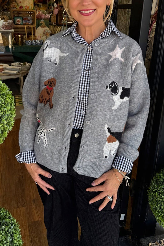 Casual Animal Pattern Cardigan