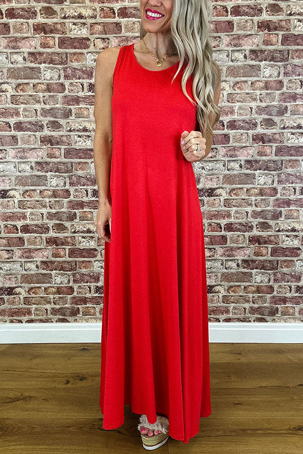 Casual Sleeveless Maxi Dress