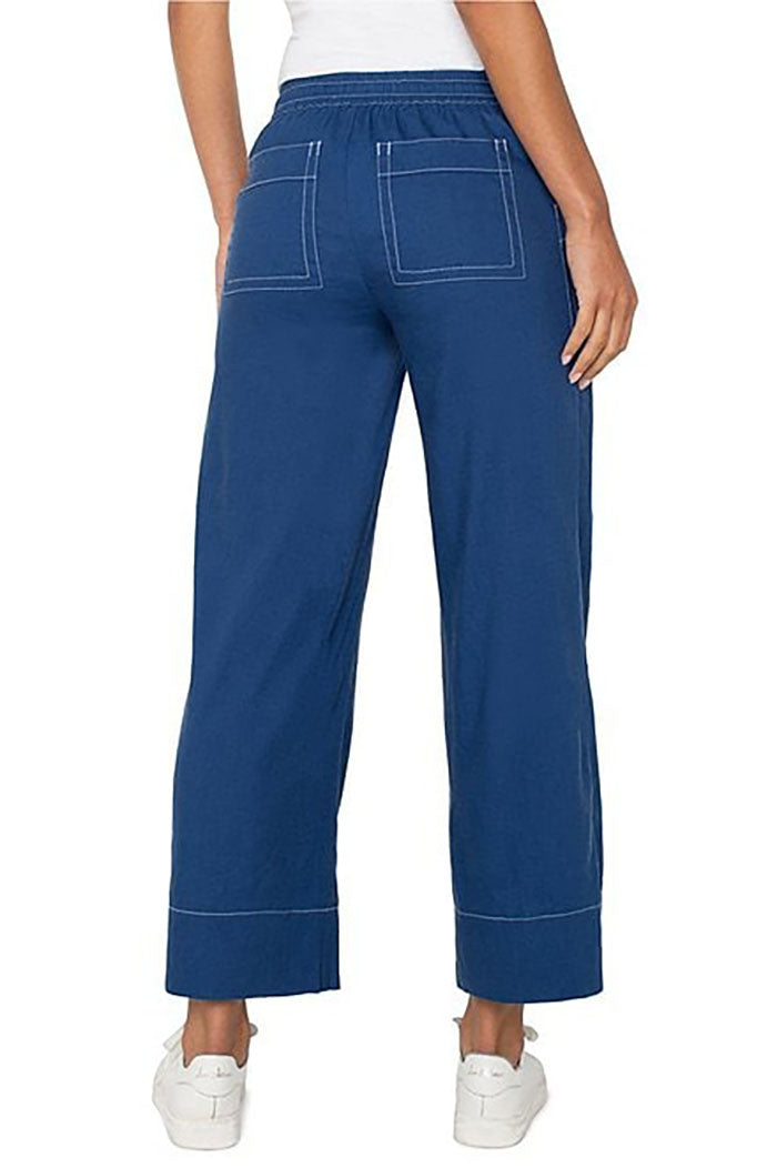 Drawstring Wide-Leg Pants