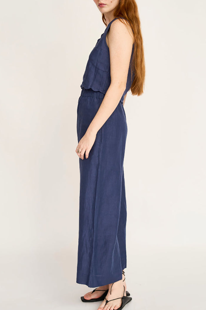Sleeveless Wide Leg Pant Set