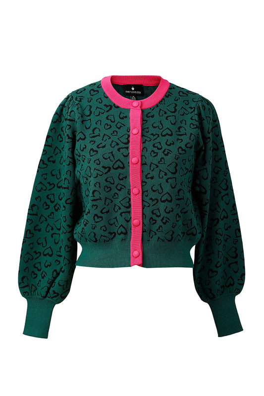 Casual Heart Shaped Pattern Sweater