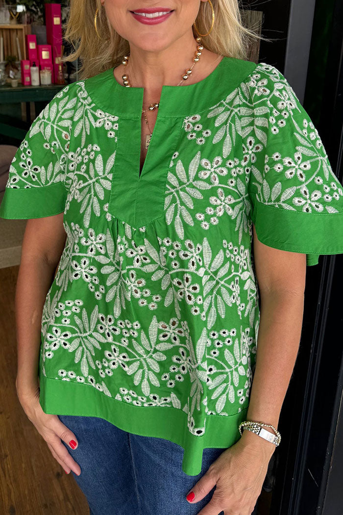 Casual Floral Print Pullover Top