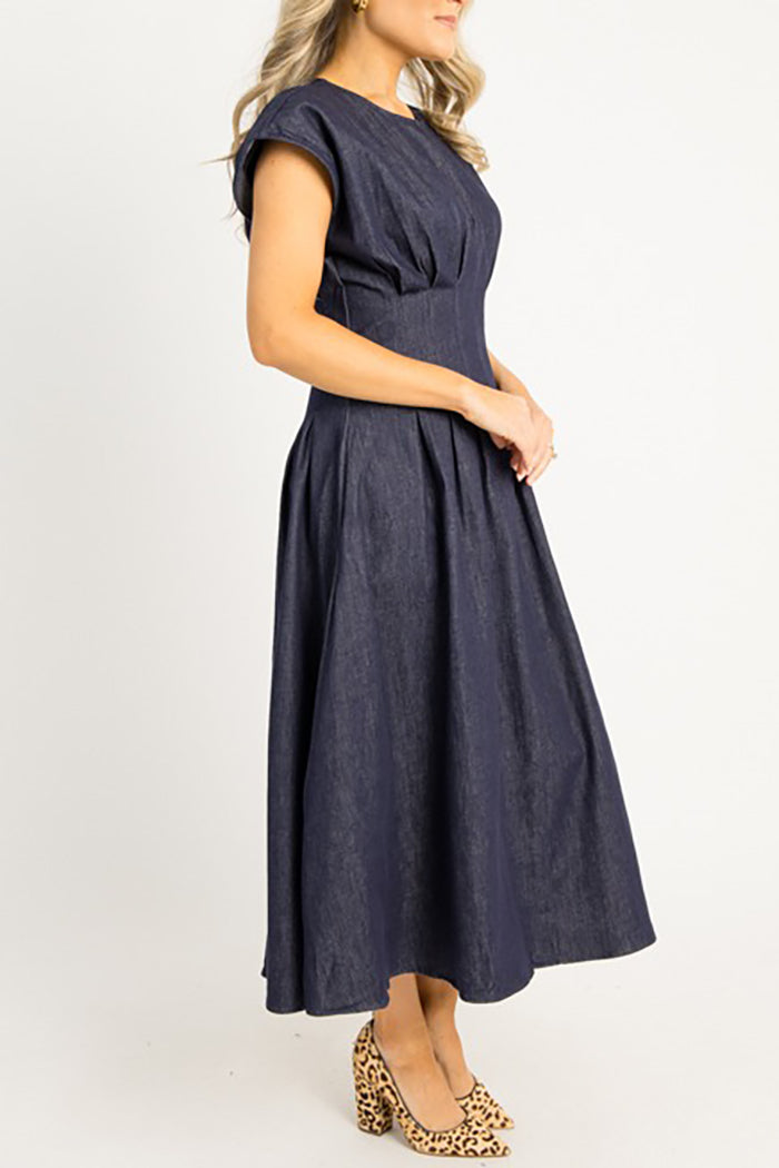 Casual Pocket Denim Dress