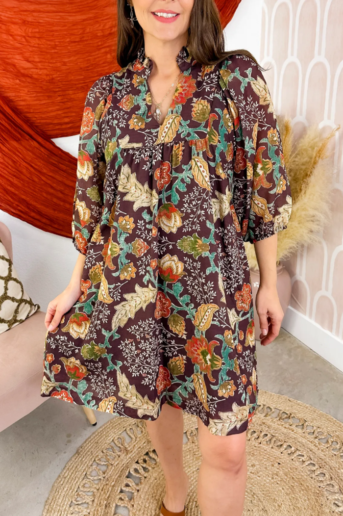Casual Bold Printed Dress