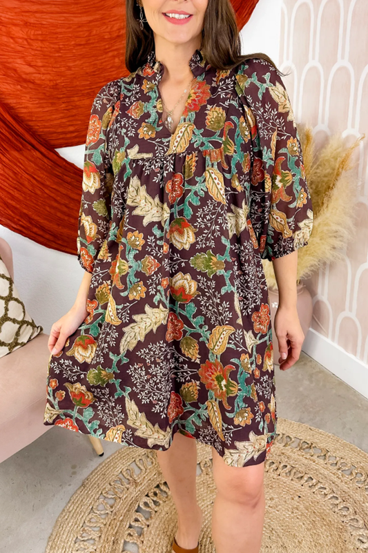 Casual Bold Printed Dress