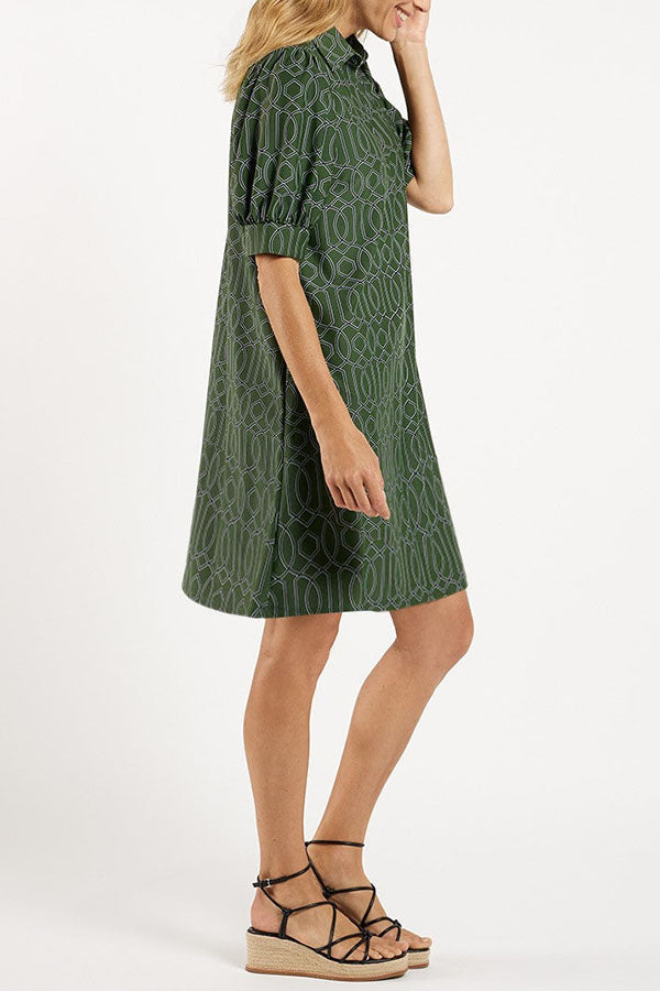 Casual Geometric Pattern Dress