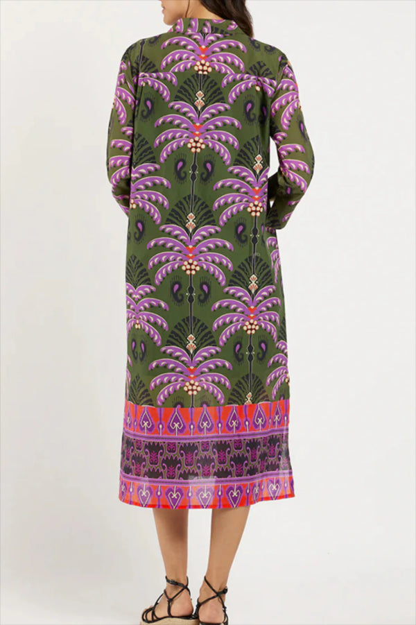 Casual Pocket Floral Maxi Dress