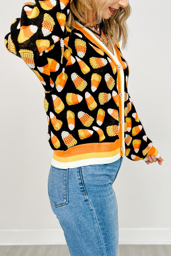 Pearl Candy Corn Cardigan