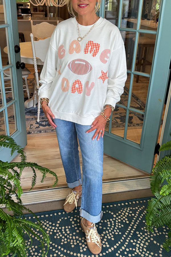 Game Day Patchwork Top