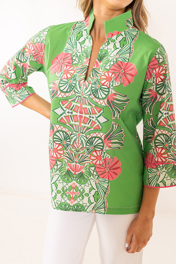 Floral Print 3/4 Sleeve Top