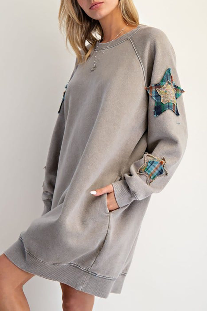 Casual Star Patch Dress