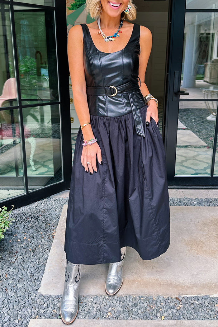 The Night Is Hers Leather Dress