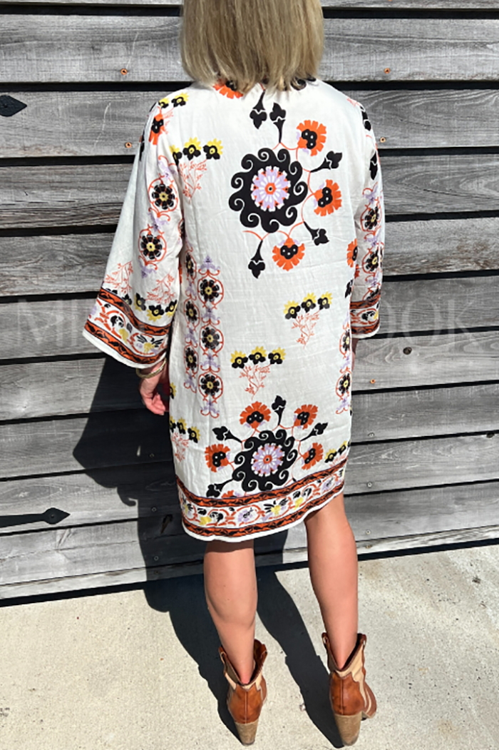 Casual Floral Pattern Dress