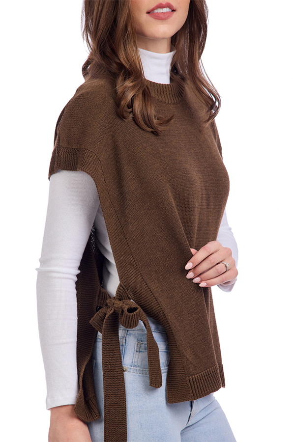 Side Tye Sweater Vest