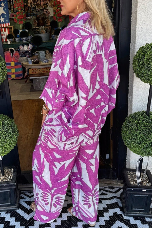 Casual Lace-Up Leaf Set