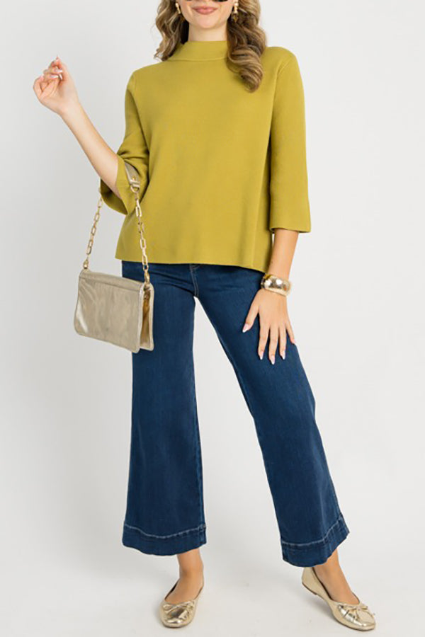Casual Solid Colors Sweater