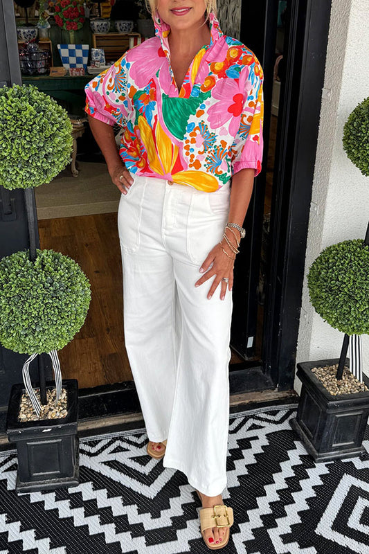 Casual Solid Color Pocket Jeans