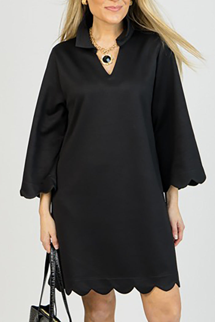 Soft Ruffle Hem Knit Dress