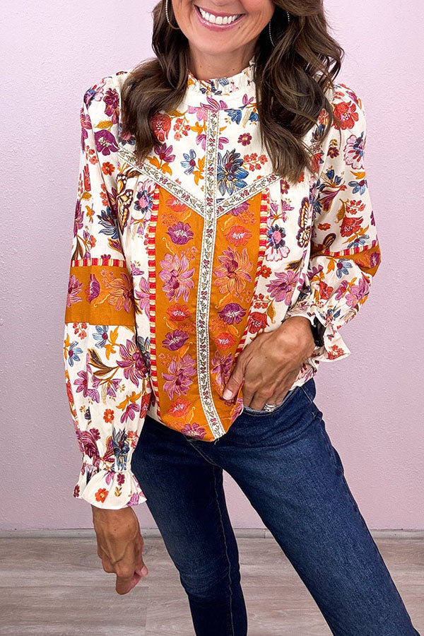 Exclusive Style Floral Border Top