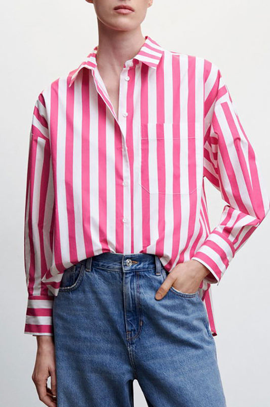 Casual Striped Long Sleeve Shirt