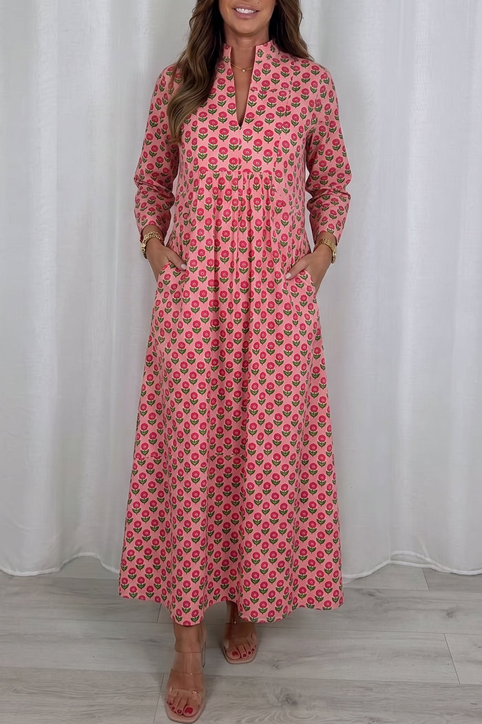 Floral Pocket Maxi Dress