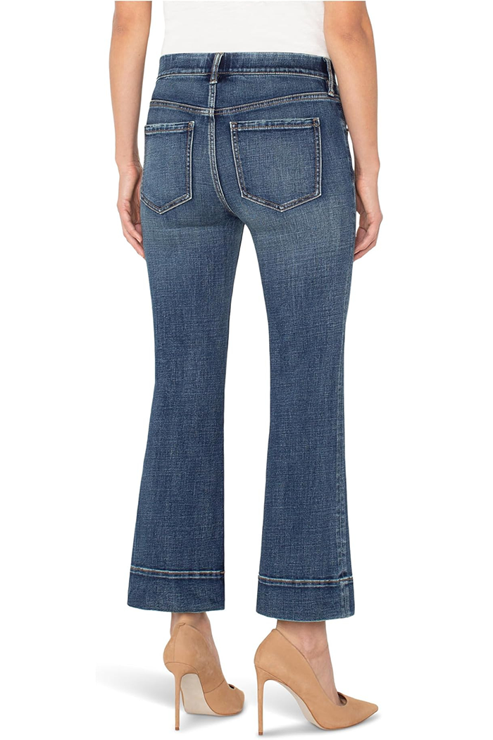 Functioning Pockets Flared Denim Jeans