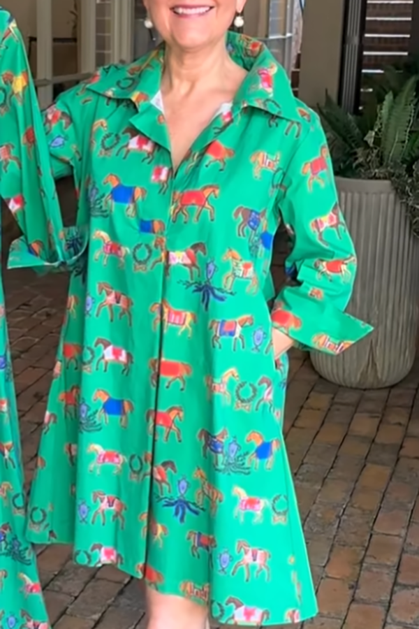 Animal Patterns Pocket Dress