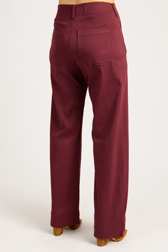Patch Pocket Wide Leg Pants
