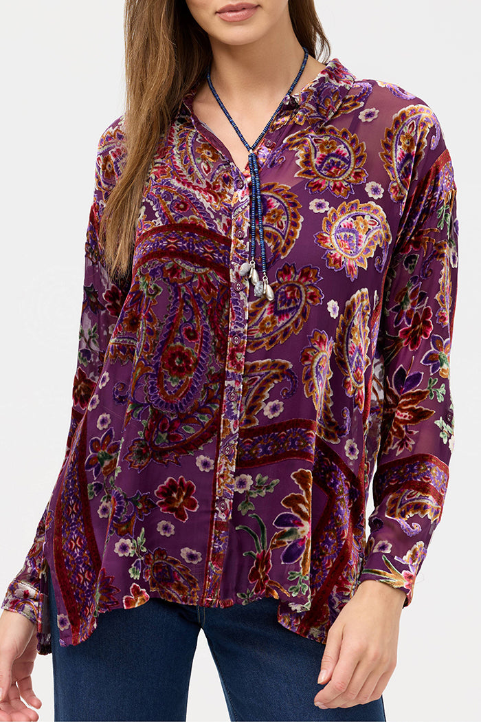 Ornate Paisley Printed Top