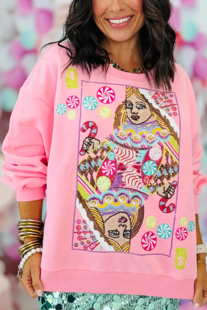 Queen Of Sparkles Candyland Logo Sweatshirt