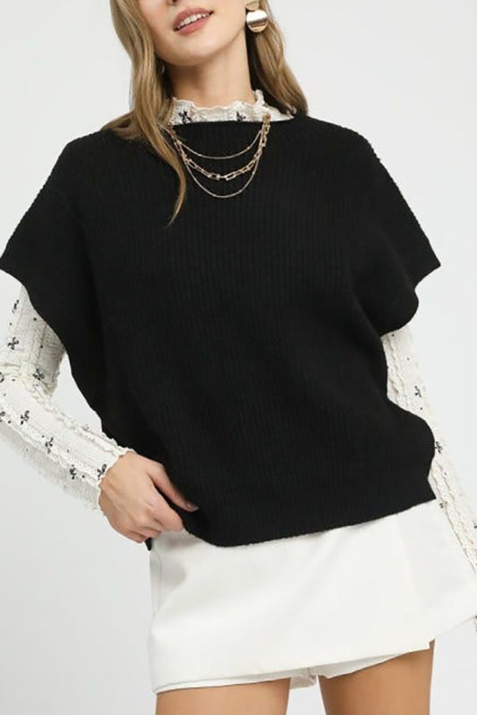 Casual Solid Colors Knit Top