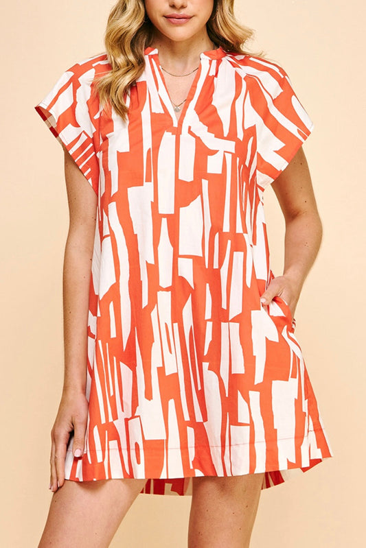 Block Stripe Pocket Dress