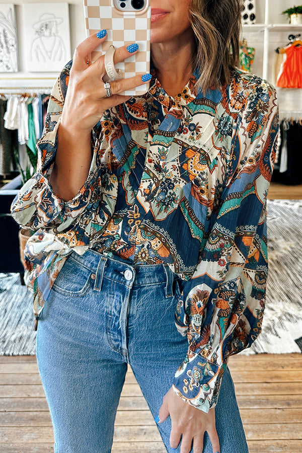 Floral Button Down Top