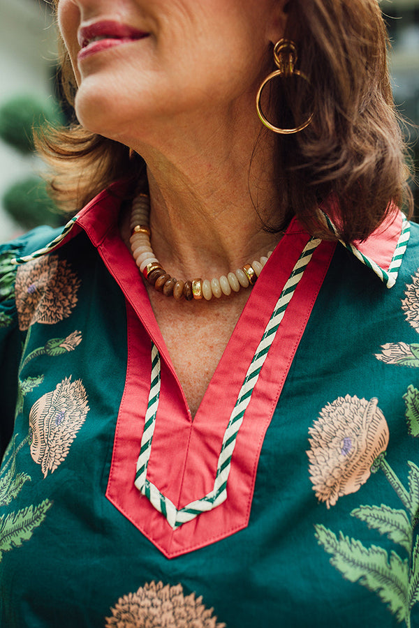 Casual Puff Sleeve Floral Top
