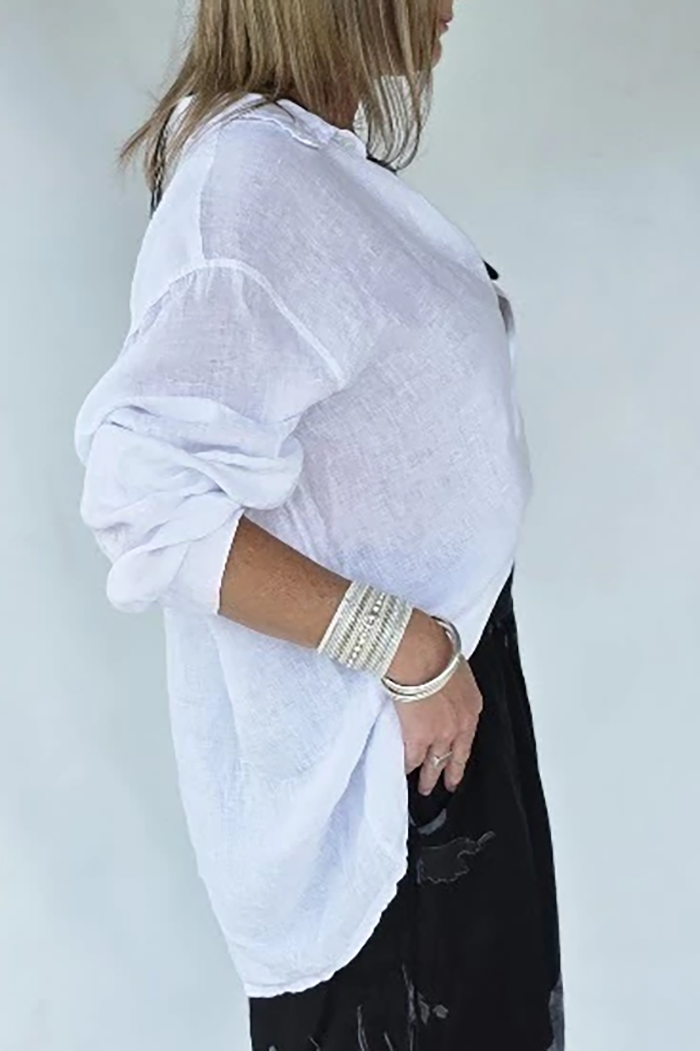 Loose Fit Shirt Wide Leg Pants Set