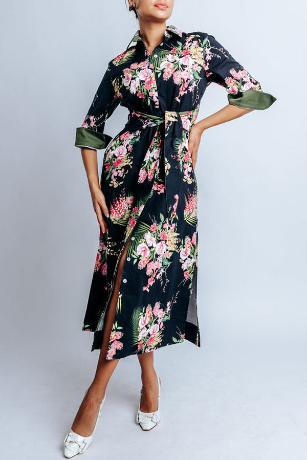 Casual Tie Flower Dress