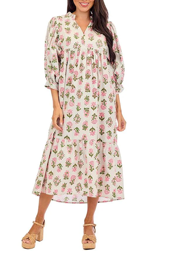 Casual Floral Pattern Dress