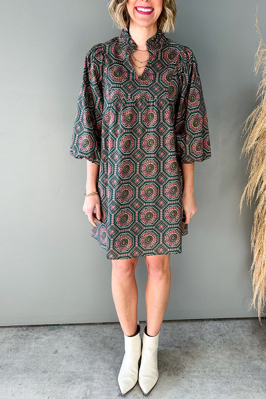 Casual Bold Printed Dress
