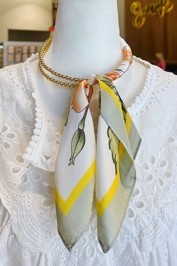 Silk Wrapped Collar Necklace