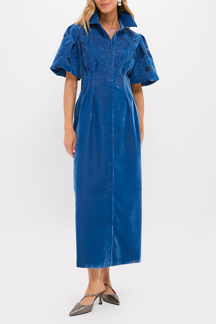 Fog Velvet Lace Dress