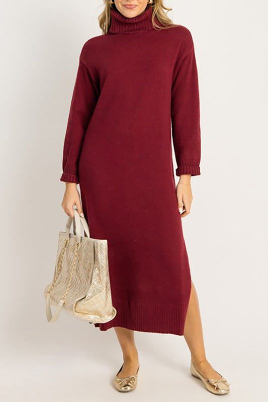 Casual Sweater Maxi Dress