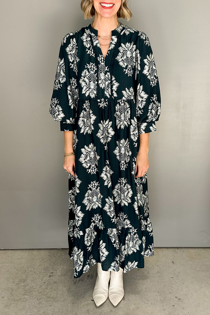 Casual Retro Printed Dress