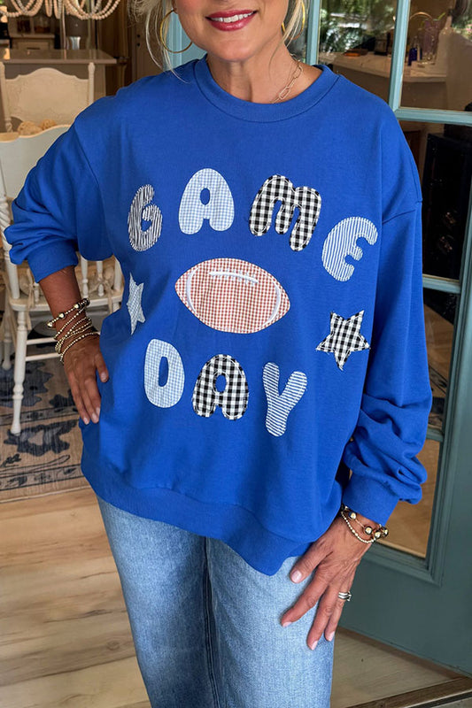 Game Day Patchwork Top